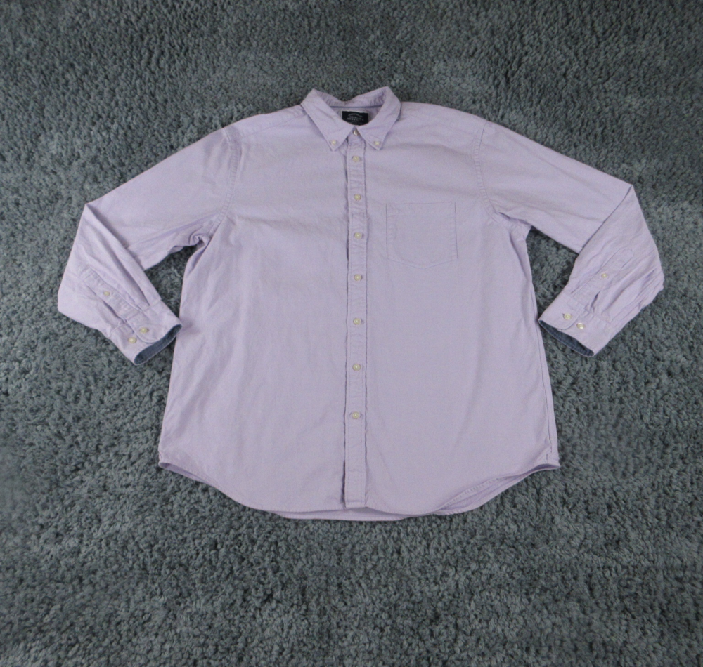 Charles Tyrwhitt Shirt Mens Extra Large Purple Long Sleeve Classic Fit Button Up